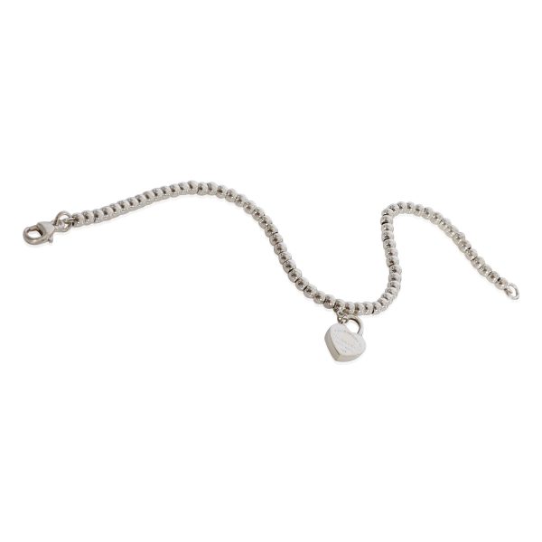 124206 pv Return To Tiffany Heart Lock Bead Bracelet in Sterling Silver