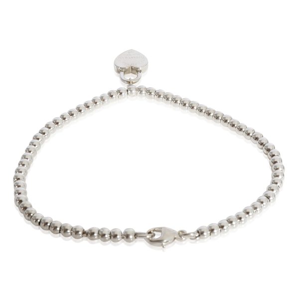 124206 sv Return To Tiffany Heart Lock Bead Bracelet in Sterling Silver