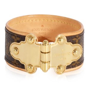 Gold Tone Louis Vuitton Monogram Save It Bracelet Chanel Coco Clip Flap Matelasse Bag Black