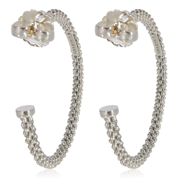 124251 av Lagos Caviar Hoop Earrings in 925 Sterling Silver