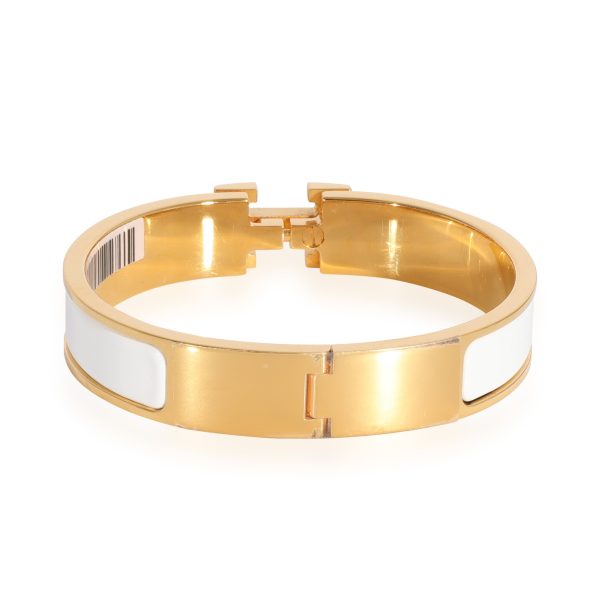 124294 bv Hermès Clic H Bracelet in Blanc