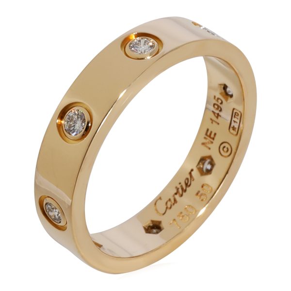 124311 av Cartier Love Diamond Wedding Band in 18k Yellow Gold 019 CTW