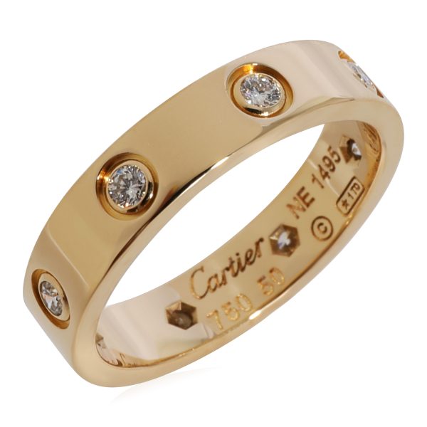 124311 pv Cartier Love Diamond Wedding Band in 18k Yellow Gold 019 CTW