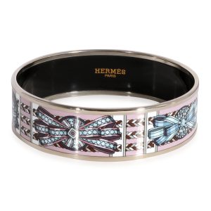 Hermès Plated Wide Enamel Rubans de Cheval Bracelet Gucci Bifold Wallet Beige