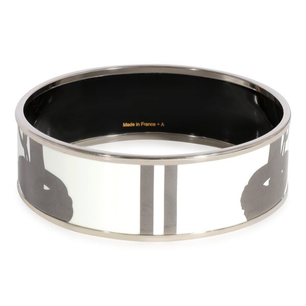 124333 sv 96ed3408 2cf8 4e32 97a6 4602fcd1a221 Hermès Plated Brides de Gala Shadow Enamel Bracelet 62MM