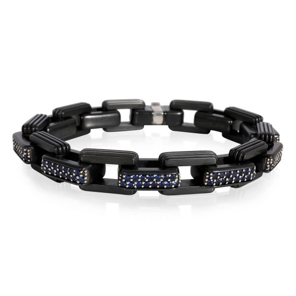 David Yurman Royal Cord Sapphire Bracelet in Sterling SilverTitanium David Yurman Royal Cord Sapphire Bracelet in Sterling SilverTitanium