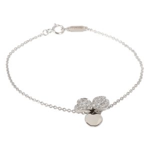 Tiffany Co Paper Flowers Diamond Bracelet in 950 Platinum 017 CTW Cart