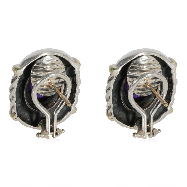 124411 av 5226b22b 89d8 403c b7c7 c72d4112a87f David Yurman Amethyst Renaissance Cable Two Tone Earrings