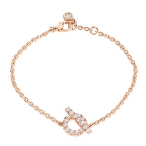 Hermès Diamond Finesse Bracelet in 18k Rose Gold 055 CTW Louis Vuitton Monogram Multicolor Judy MM Blonde Shoulder Bag White LV