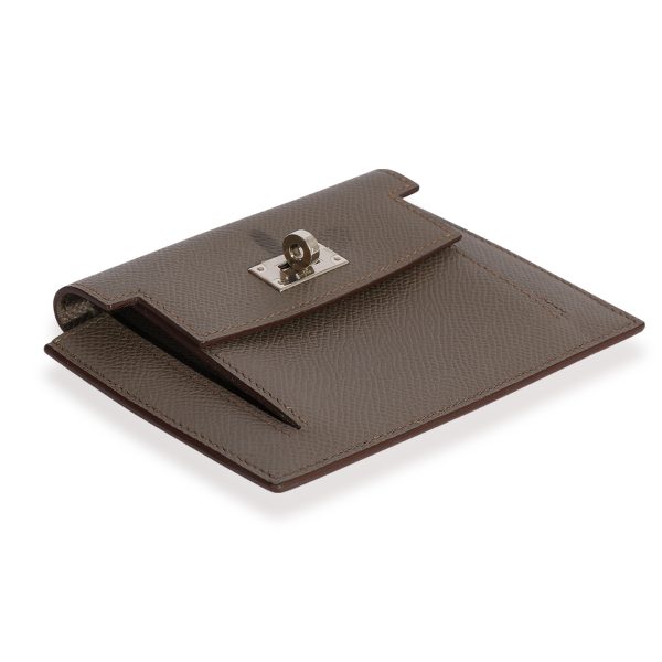 124424 box Hermès Etain Epsom Kelly Pocket Compact Wallet