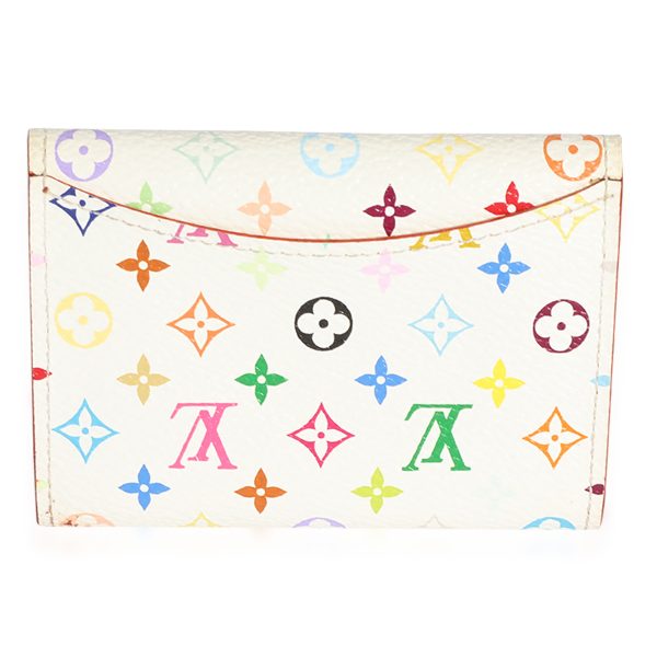 124458 pv Louis Vuitton x Takashi Murakami White Monogram Multicolore Card Holder