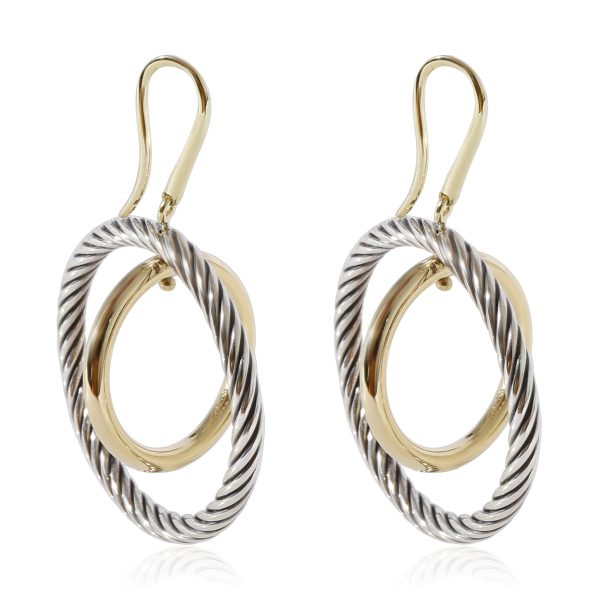 124625 sv David Yurman Circle Mobile Earrings in 18k Yellow GoldSterling Silver