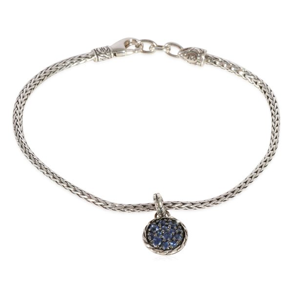 John Hardy Sapphire Charm Bracelet in 925 Sterling Silver John Hardy Sapphire Charm Bracelet in 925 Sterling Silver