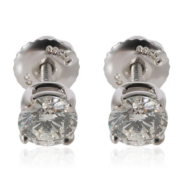 Tiffany Co Diamond Stud Earring in 950 Platinum H VVS2 082 CTW Tiffany Co Diamond Stud Earring in 950 Platinum H VVS2 082 CTW