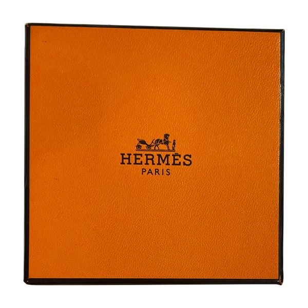 124830 box Rose Gold Plated Hermes Clic Anneau Bracelet Taupe Enamel