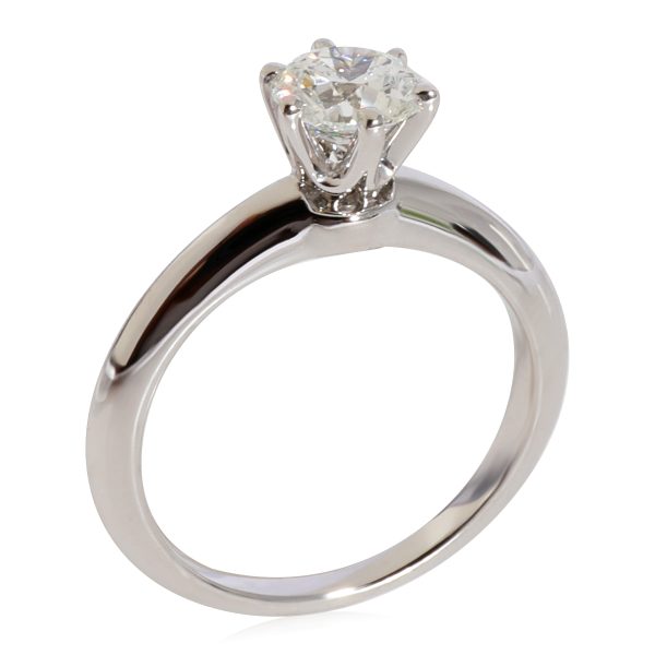 124863 av Tiffany Co Diamond Solitaire Engagement Ring in Platinum H VS1 088 CTW