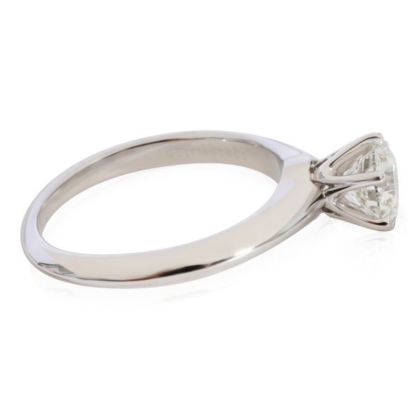 Solitaire Ring Platinum Tiffany Co Diamond Solitaire Engagement Ring in Platinum H VS1 088 CTW