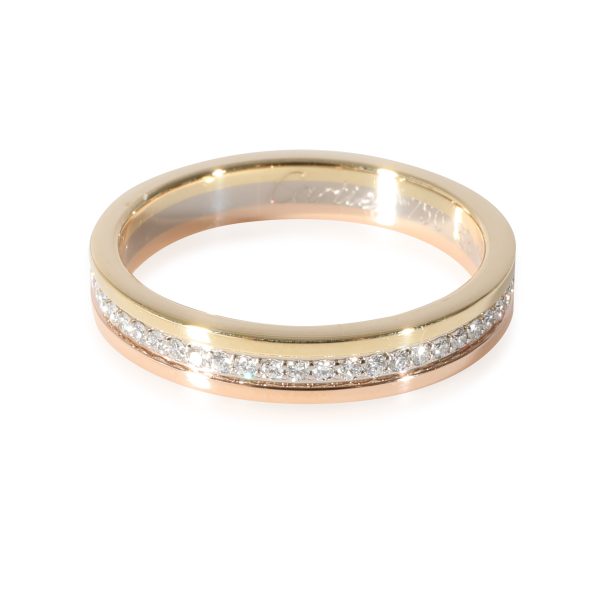 Rings Cartier Vendome Louis Wedding Band in 18k 3 Tone Gold 023 CTW