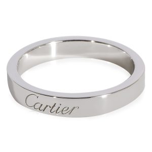 Cartier C De Cartier Wedding Band in Platinum Gucci Leather Double G Bifold Wallet Red