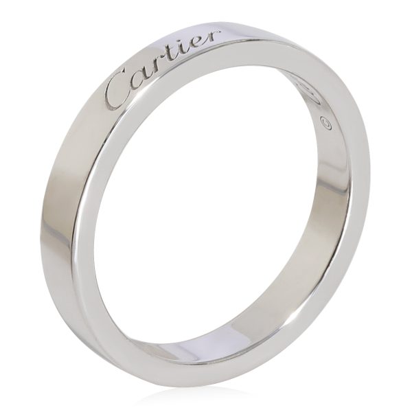 124895 pv 01631de1 66b4 4118 92f3 1940fbbce053 Cartier C De Cartier Wedding Band in Platinum