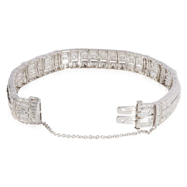 124962 pv Platinum Vintage Diamond Bracelet in Platinum 1075 CTW