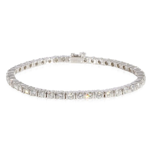 Jean Vitau Diamond Tennis Bracelet in Platinum 18k White Gold 450 CTW Jean Vitau Diamond Tennis Bracelet in Platinum 18k White Gold 450 CTW