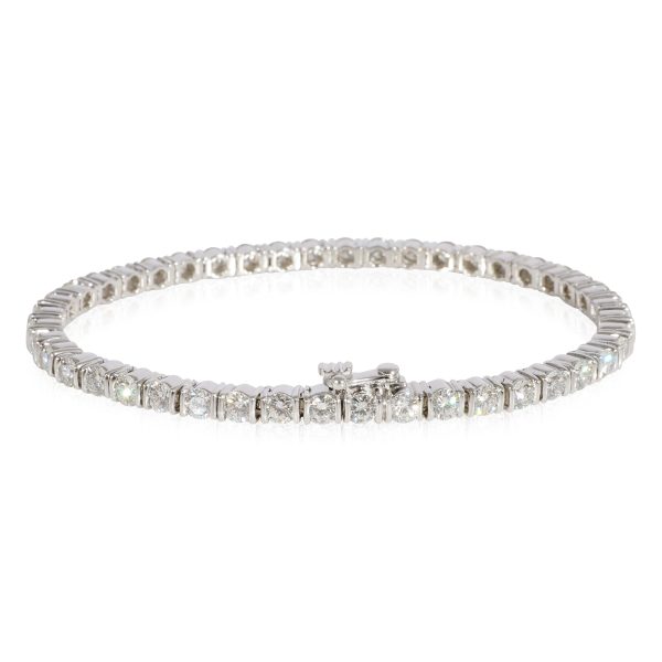 124965 sv 3c46eb67 e67d 4ff2 b871 cef0f637788d Jean Vitau Diamond Tennis Bracelet in Platinum 18k White Gold 450 CTW