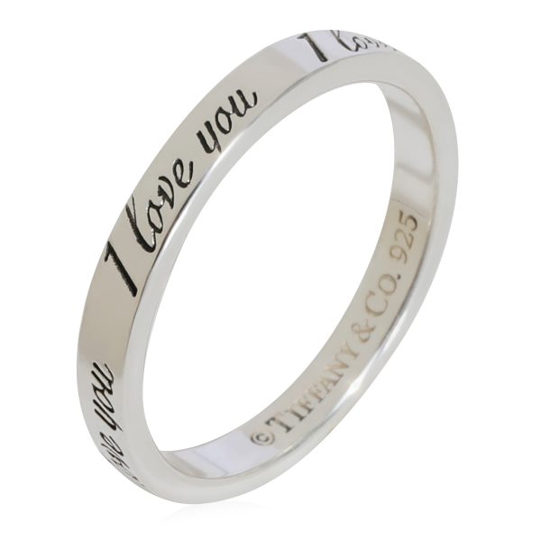 tiffany co i love you band in sterling silver Tiffany Co I Love You Band in Sterling Silver