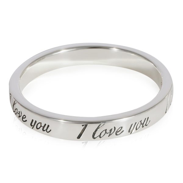 Band Silver Tiffany Co I Love You Band in Sterling Silver