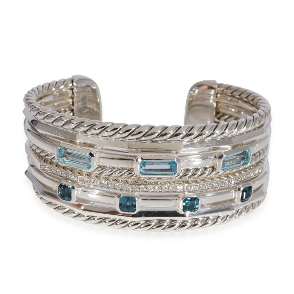 David Yurman Stax Bracelet in 925 Sterling Silver 037 CTW David Yurman Stax Bracelet in 925 Sterling Silver 037 CTW