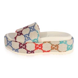 Gucci Wmns Platform GG Slide Multicolor Hermès Printed Enamel Narrow Bangle Africa Design with Lions