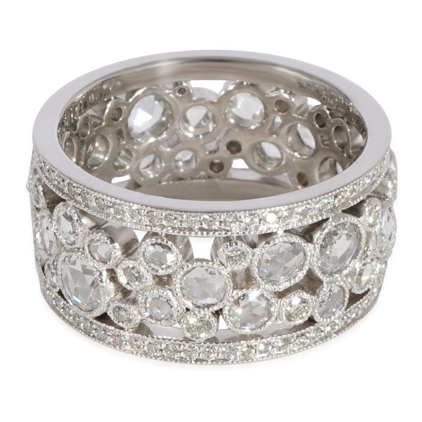 Ring Platinum Tiffany Co Cobblestone Diamond Band in Platinum 210 CTW