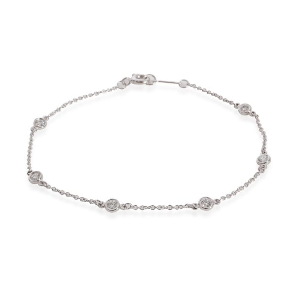 Tiffany Co Elsa Peretti Diamonds By the Yard Bracelet in Platinum 03 CTW Tiffany Co Elsa Peretti Diamonds By the Yard Bracelet in Platinum 03 CTW