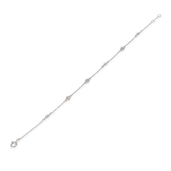 125117 pv Tiffany Co Elsa Peretti Diamonds By the Yard Bracelet in Platinum 03 CTW