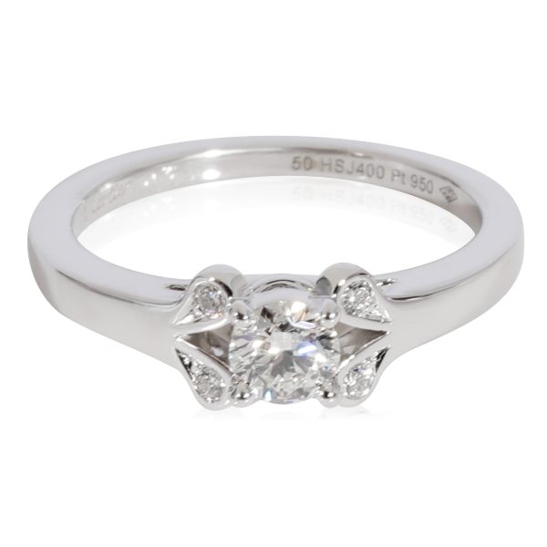 Cartier Ballerine Diamond Engagement Ring in 950 Platinum F VS1 027 CTW Cartier Ballerine Diamond Engagement Ring in 950 Platinum F VS1 027 CTW