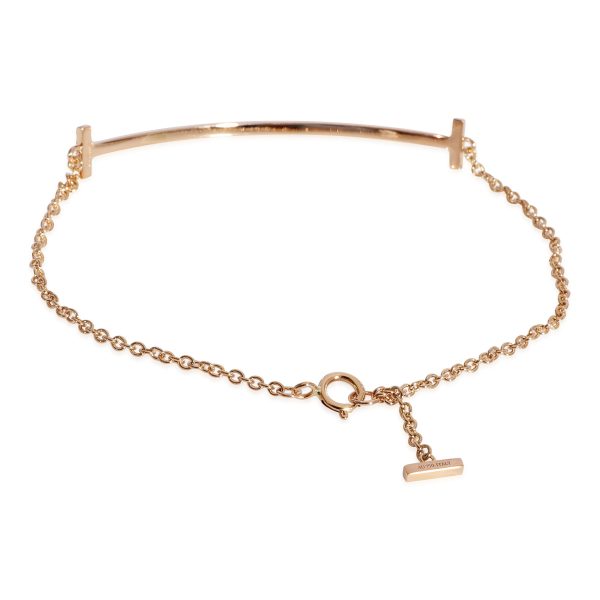 125158 sv Tiffany Co Tiffany T Smile Bracelet in 18k Rose Gold 012 CTW