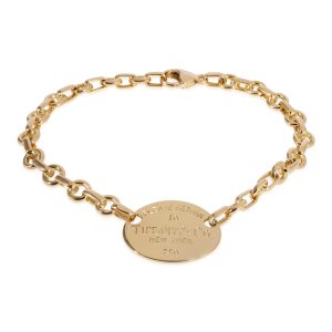 Tiffany Co Return To Tiffany Bracelet in 18k Yellow Gold Louis Vuitton x Kansai Yamamoto Monogram Kabuki Epi Twist Chain Wallet