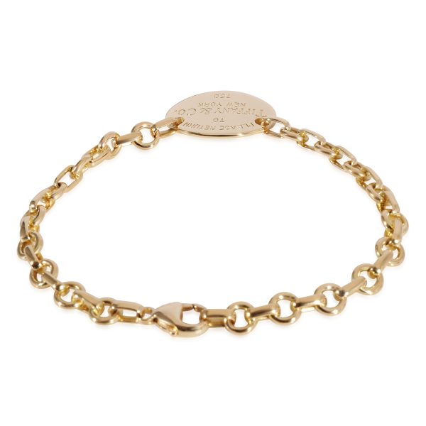 125224 sv Tiffany Co Return To Tiffany Bracelet in 18k Yellow Gold