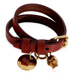 Alexander McQueen Double Wrap Gold Tone Bracelet Louis Vuitton Hippo Piano Tote Bag Monogram Brown