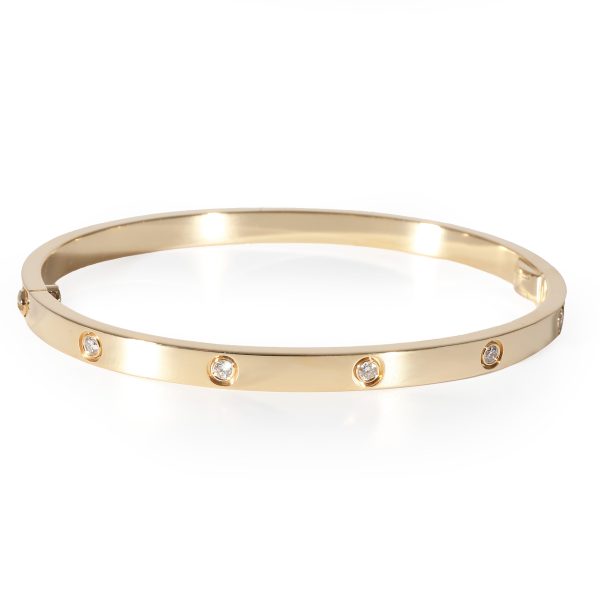 Diamonds Cartier Love Bracelet Small Model 10 Diamonds Yellow Gold Diamonds