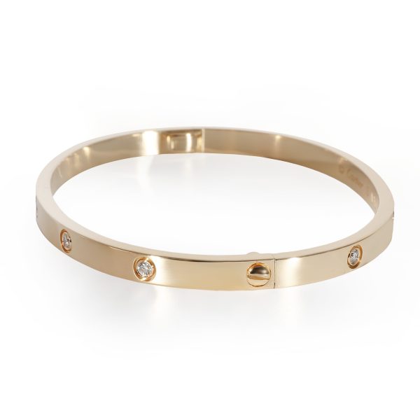 Small Model Cartier Love Bracelet Small Model 10 Diamonds Yellow Gold Diamonds