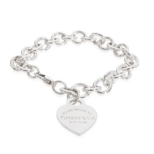 Tiffany Co Return To Tiffany Heart Bracelet in Sterling Silver Bottega Veneta Intrecciato Shoulder Bag Calf Leather Black