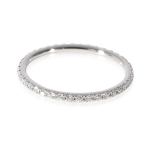 Tiffany Co Metro Diamond Eternity Band in 18k White Gold 02 CTW Cart