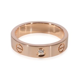 Cartier Love Diamond Wedding Band in 18k Rose Gold 002 CTW Louis Vuitton Naviglio Damier Shoulder Bag Ebene