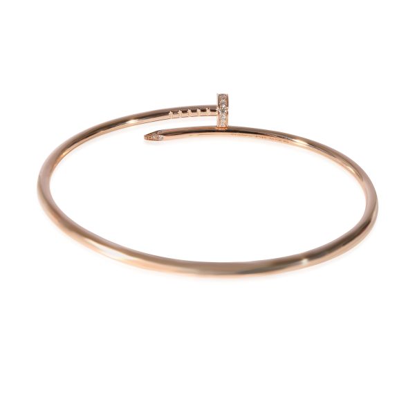 125475 pv 6adccd3b 88be 48c2 ba0d 09f34b830177 Cartier Juste Un Clou Diamond Bracelet in 18k Rose Gold 018 CTW