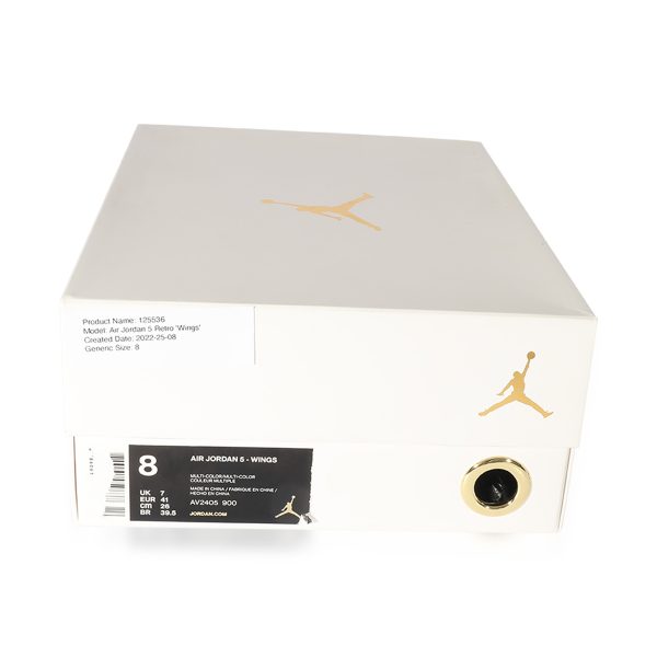 125536 box Air Jordan 5 Retro Wings