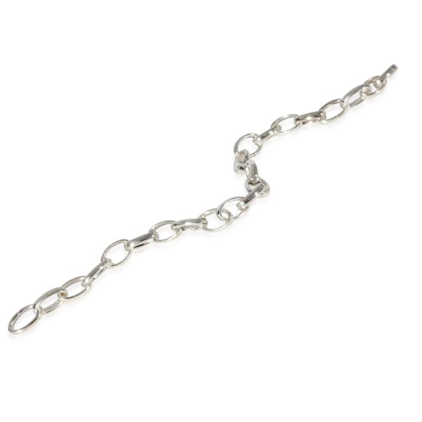 125566 pv Gucci Oval Link Bracelet in Sterling Silver