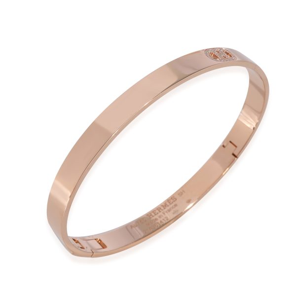 125655 bv 317aec3d 8d39 4b41 be9d 4ee6cfa4bba2 Hermès H dAncre Bracelet in 18k Rose Gold 007 CTW