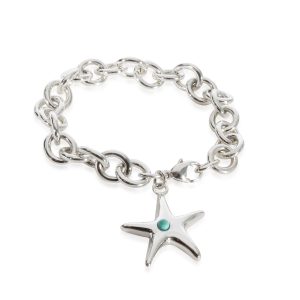 Tiffany Co Starfish Charm Bracelet in Sterling Silver Cart