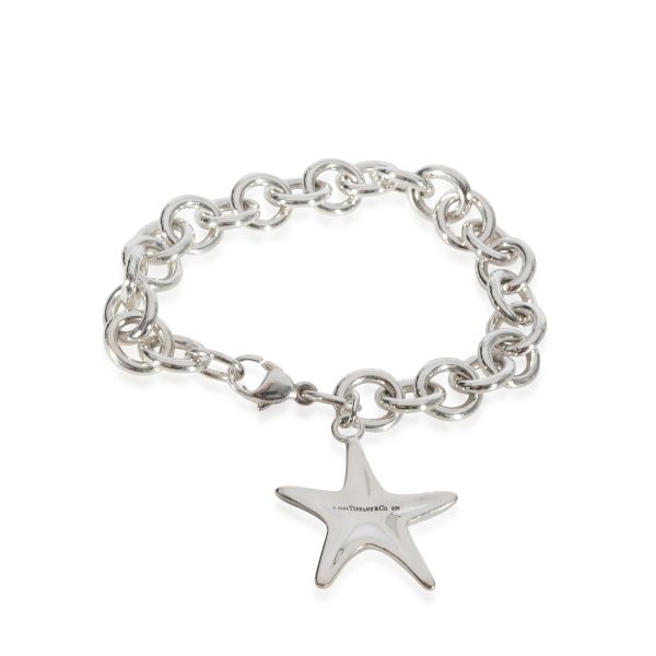 125845 sv Tiffany Co Starfish Charm Bracelet in Sterling Silver